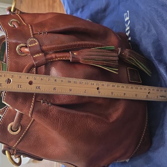 Dooney‎ And Bourke Large Forentine Bucket Purse Chestnut Pre Loved #0273 - Picture 12 of 16
